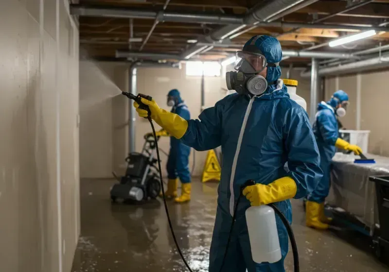 Basement Sanitization and Antimicrobial Treatment process in Morris, MN